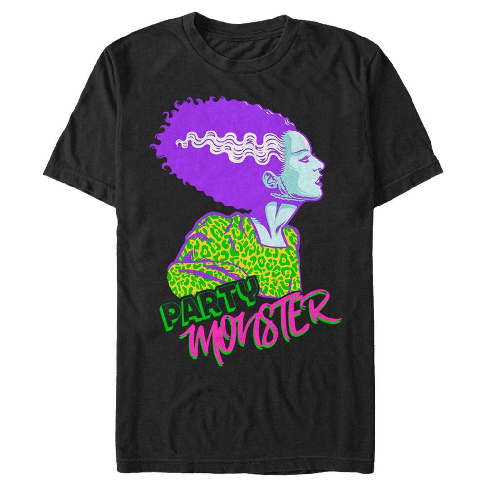 Mens Universal Monsters Party Monster Bride Of Frankenstein Tshirt